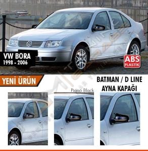 Vw Bora Batman Yarasa Ayna Kapağı Piano Black / 1998-2006