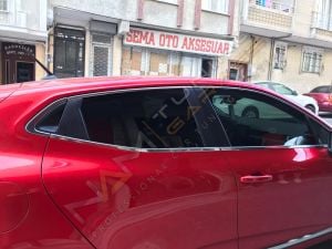Renault Clio 5 Krom Cam Çerçevesi Çıtası 12 parça Tam Tur 2020+