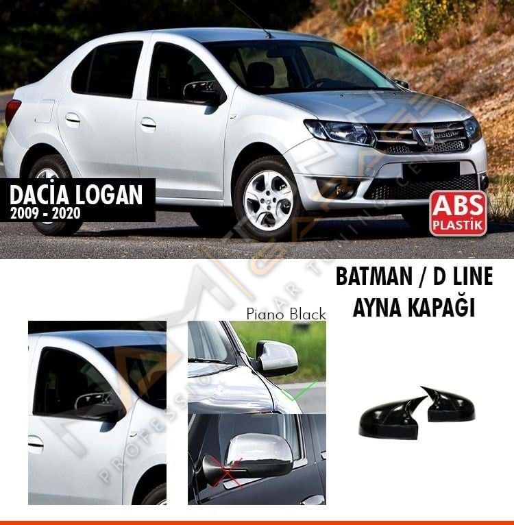 Daci Logan Batman Yarasa Ayna Kapağı Piano Black / 2009 - 2020