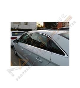 Audi A3 Sedan Krom Cam Çerçevesi Çıtası 10 parça Tam Tur 2014-2020