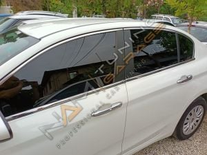 Fiat Egea Krom Cam Çerçevesi Çıtası 8 parça Tam Tur 2015+ HB - Sedan Uyumlu