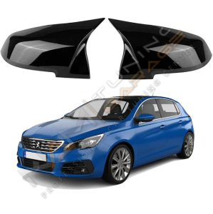 Peugeot 308 Batman Yarasa Ayna Kapağı Piano Black / 2014 - 2021