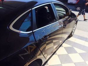 Opel Atra J Sedan Krom Cam Çerçevesi Çıtası 12 parça Tam Tur 2012-2021