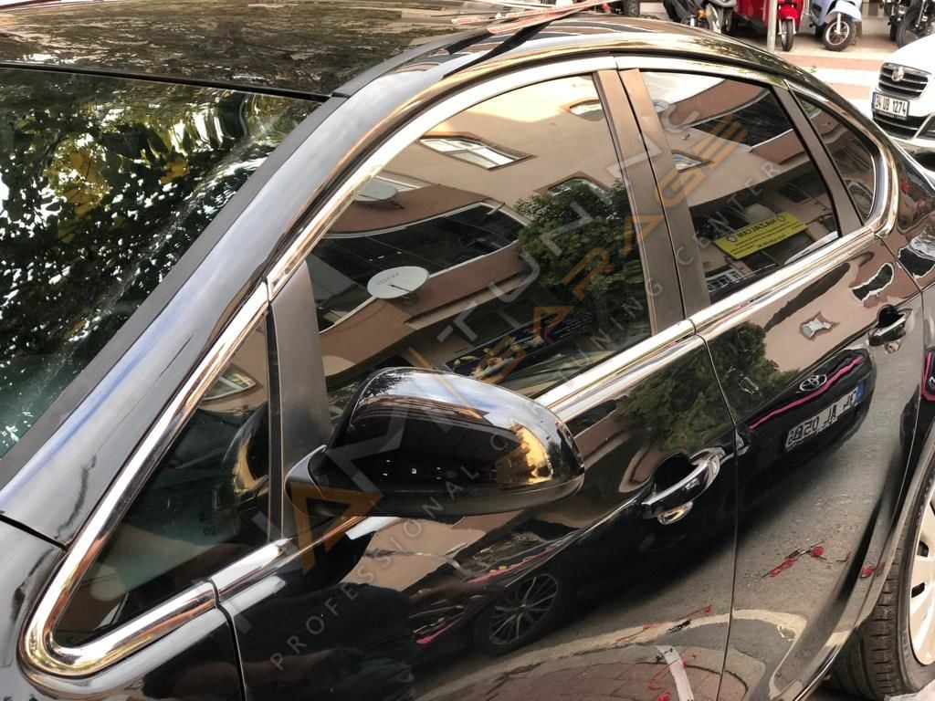 Opel Atra J Sedan Krom Cam Çerçevesi Çıtası 12 parça Tam Tur 2012-2021