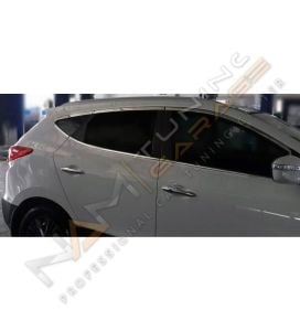 Hyundai ix-35 Krom Cam Çerçevesi Çıtası 16 parça Tam Tur 2009-2015