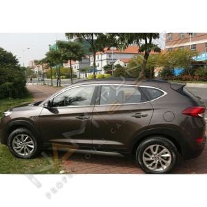 Hyundai Tucson Krom Cam Çerçevesi Çıtası 14 parça Tam Tur 2016-2020