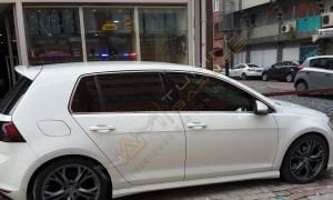 Golf 7 Krom Cam Çerçevesi Çıtası 12 parça Tam Tur 2012-2020