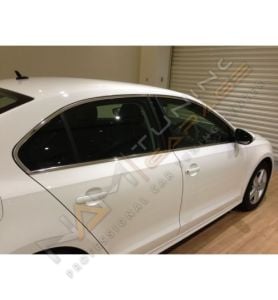 Jetta Krom Cam Çerçevesi Çıtası 12 parça Tam Tur 2012-2018