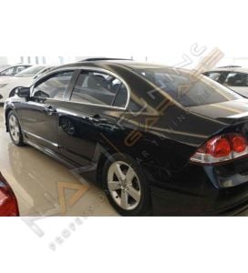 Honda Civic FD6 Krom Cam Çerçevesi Çıtası 10 parça Tam Tur 2006-2011