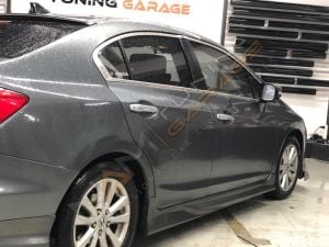 Honda Civic FB7 Krom Cam Çerçevesi Çıtası 12 parça Tam Tur 2012-2015