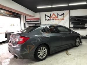 Honda Civic FB7 Krom Cam Çerçevesi Çıtası 12 parça Tam Tur 2012-2015