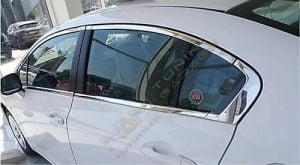 Honda Civic FB7 Krom Cam Çerçevesi Çıtası 12 parça Tam Tur 2012-2015