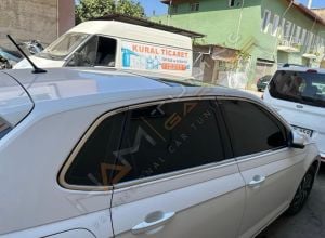 Polo Mk6 Krom Cam Çerçevesi Çıtası 12 parça Tam Tur 2018+