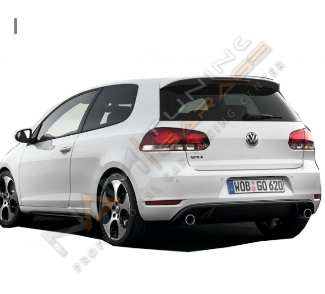 Volkswagen Golf 6 GTI Difüzör (Plastik) Piano Black