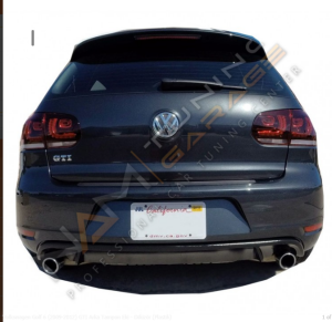 Volkswagen Golf 6 GTI Difüzör (Plastik) Piano Black