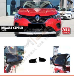 Renault Captur Batman Yarasa Ayna Kapağı Piano Black / 2020 sonrası
