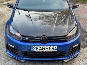 Volkswagen Golf 6 r20 3 Parça Ön Lip (Plastik) Piano Black