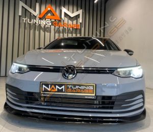 Golf 8 Ön Lip 2 Parça (Plastik) Piano Black 2020+