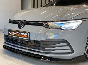 Golf 8 Ön Lip 2 Parça (Plastik) Piano Black 2020+