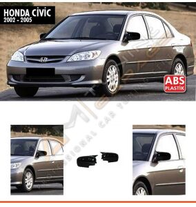 Honda Civic Batman Yarasa Ayna Kapağı Piano Black / 2002-2005