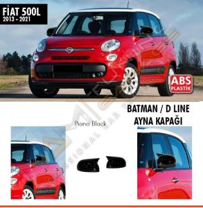 Fiat 500 L Batman Yarasa Ayna Kapağı Piano Black / 2013 - 2021