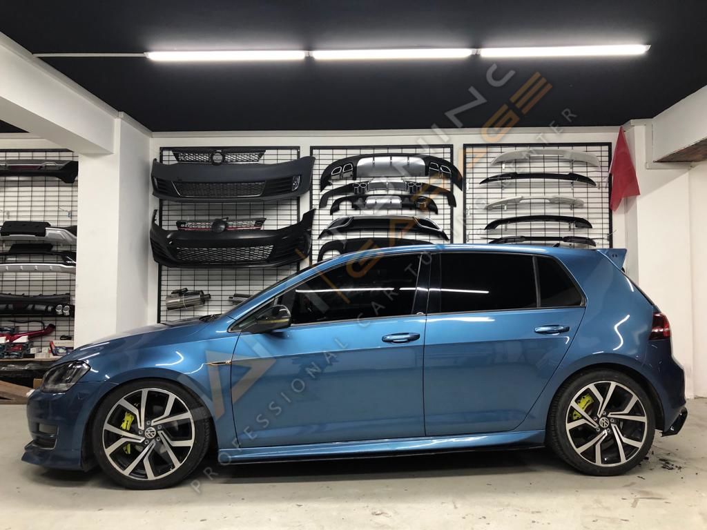 Volkswagen Golf 7 - 7.5 Aero Yan Marşpiyel (Plastik) Boyasız