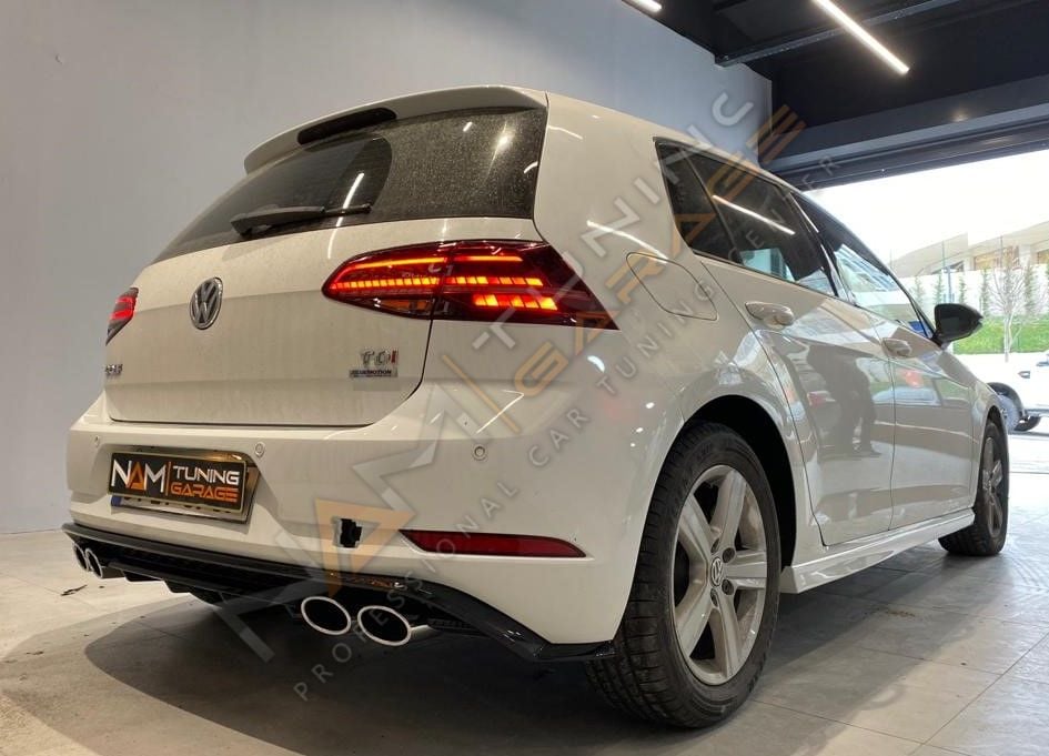 Volkswagen Golf  7 - 7.5 R Yan Marşpiyel (Plastik) Boyasız