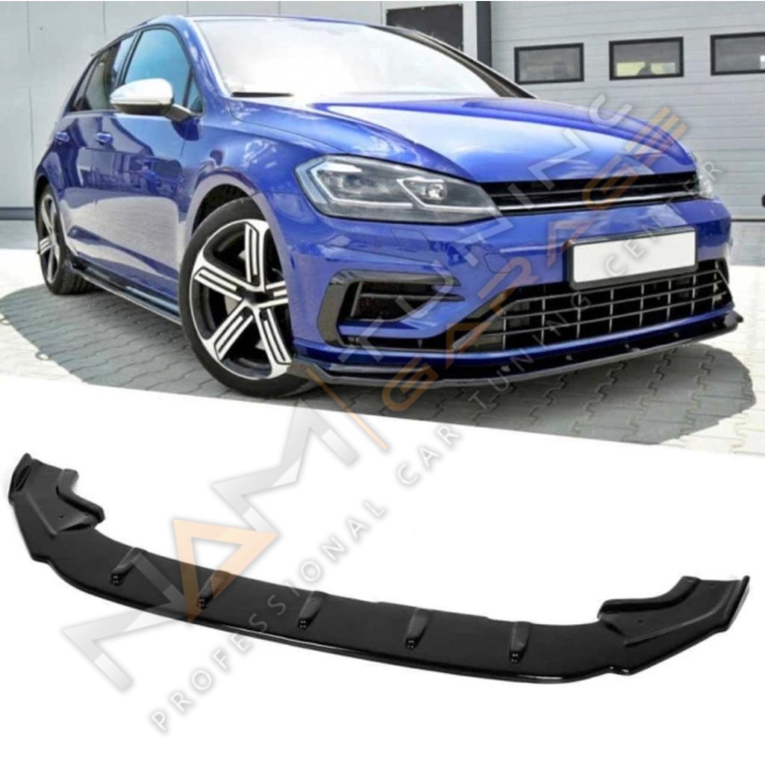 Golf 7.5 R Ön Lip (Plastik) Piano Black 2017-2019