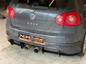 Golf 5 R32 Tampon Uyumlu Difüzör Flap 6 parça Parlak Siyah 2003-2009