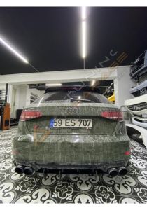 Audi A3 S3 Difüzör Flap 6 Parça Plastik Mat Siyah