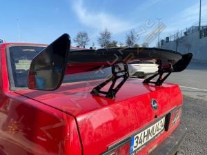 DTM Spoiler Yüksek Kanat Spoiler Sedan Araçlara Uyumlu Abs Plastik