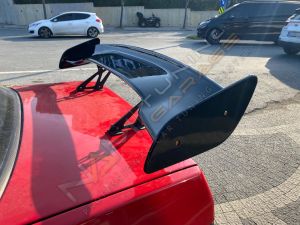 DTM Spoiler Yüksek Kanat Spoiler Sedan Araçlara Uyumlu Abs Plastik