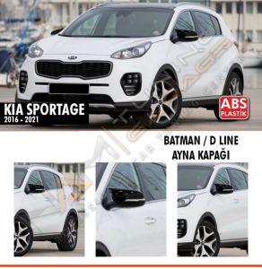 Kia Sportage Yarasa Batman Ayna Kapağı 2016-2021 arası Parlak Siyah