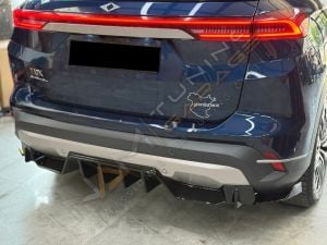 Togg T10X Body Kit Difüzör Ön Lip Spoyler Arka Köşe Flap Parlak Siyah