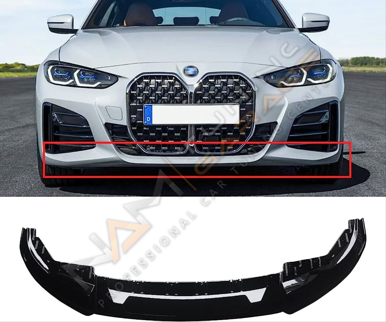 BMW G26 4 SERİSİ İÇİN UYUMLU M PERFORMANCE ÖN LİP (4 KAPI UYUMLU)