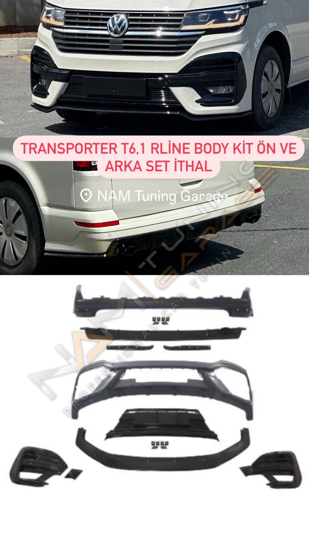 TRANSPORTER T6.1 R LINE BODY KIT 2021+