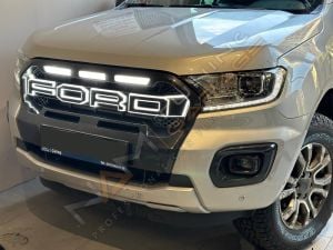 Ford Ranger Ledli Panjur T8 Wildtrak Ön Panjur Mat Siyah