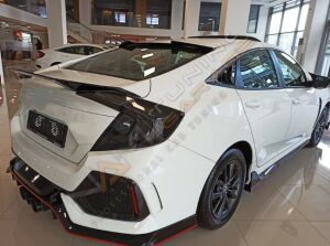 HONDA CIVIC FC5 2016-2020 IÇIN UYUMLU CAM ÜSTÜ SPOILER - V STYLE
