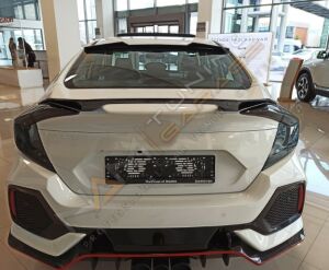 HONDA CIVIC FC5 2016-2020 IÇIN UYUMLU CAM ÜSTÜ SPOILER - V STYLE
