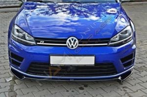 Golf 7 R Lip Tampon Ön Lipi 2012-2017 Parlak Siyah
