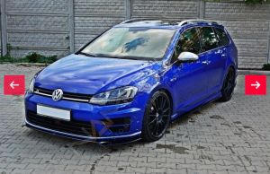 Golf 7 R Lip Tampon Ön Lipi 2012-2017 Parlak Siyah