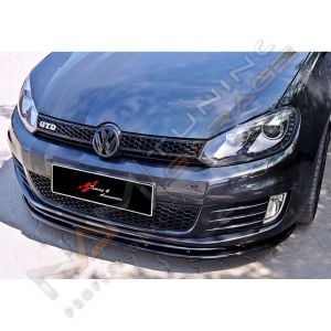 Golf Mk6 GTI Tampon Ön Lipi (Plastik) Parlak Siyah 2008-2012