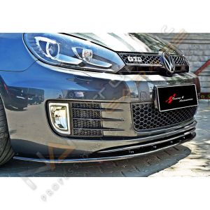 Golf Mk6 GTI Tampon Ön Lipi (Plastik) Parlak Siyah 2008-2012