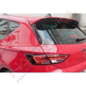 Seat Leon Mk3 Spoyler Çıtası Spoyler Yan Ek 2012-2020 Parlak Siyah