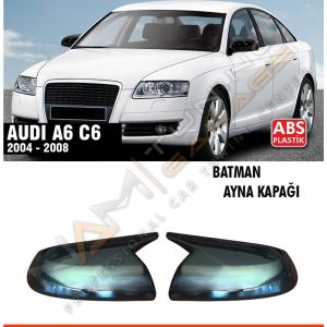 Audi A6 C6 Batman Yarasa Ayna Kapağı Piano Black / 2004 - 2008