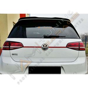 Golf 7 Spoyler Üstü Çıta Ok Spoyler 2012-2019 Parlak Siyah