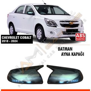 Chevrolet Cobalt Batman Yarasa Ayna Kapağı Piano Black / 2018-2024
