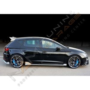 Seat Leon Mk3 L Dizayn Yan Ek Marşpiyel 2012-2020 Parlak Siyah