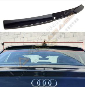 AUDİ A4 (2013-2016) IÇIN UYUMLU RS CAM ÜSTÜ SPOILER - PIANO BLACK (PARLAK SIYAH)