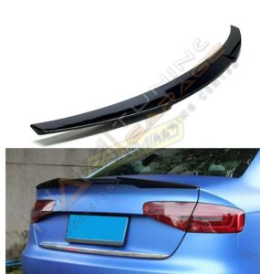 AUDİ A4 (2009-2012) IÇIN UYUMLU M4 SPOILER - PIANO BLACK (PARLAK SIYAH)